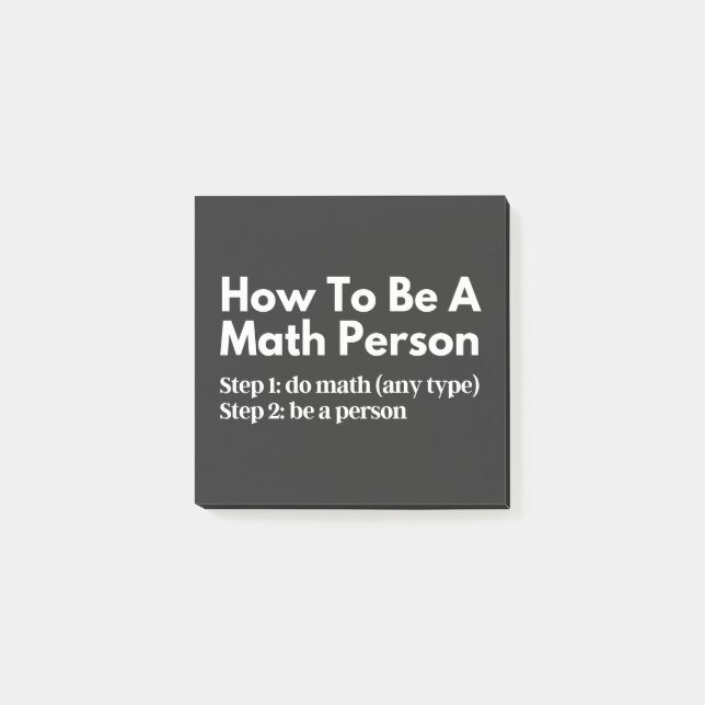 Post-it® How To Be A Math Person (Devant)
