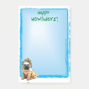 Post-it® Howlidays heureux Shar-Pei