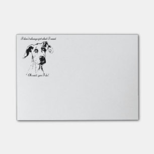 Post-it® Humour d'animal familier corrompu par citation