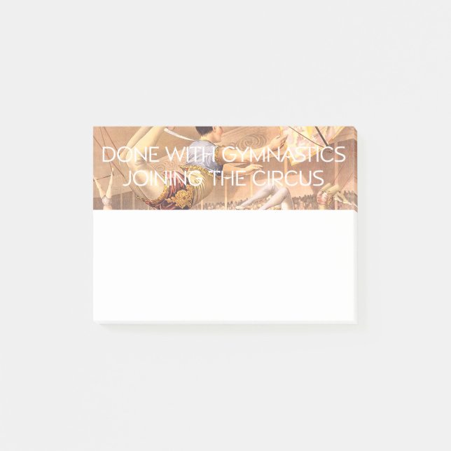 Post-it® Humour SUPÉRIEUR de gymnastique (Devant)