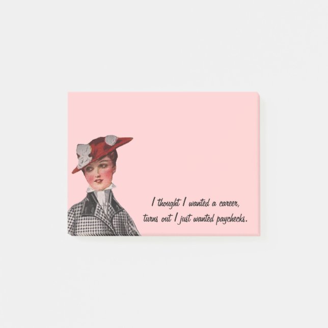 Post-it® Humour vintage drôle (Devant)
