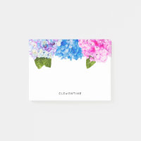 Hydrangea Flowers Aquarelle| Ajouter votre nom