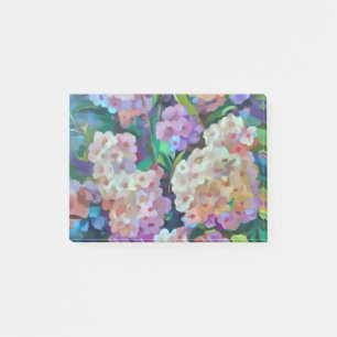 Post-it® Hydrangée artistique Hortensia Art Abstrait floral