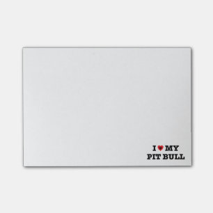 Post-it® I coeur mes notes de post-it de pitbull