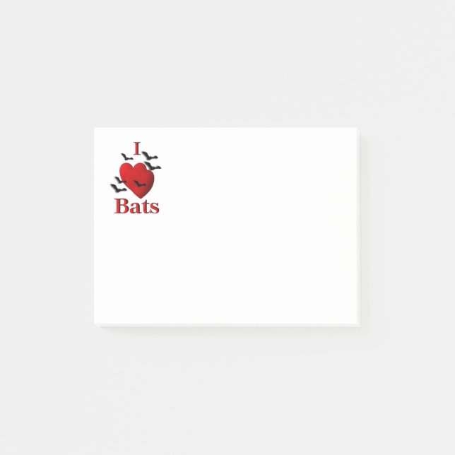 Post-it® I Heart Bats (Devant)