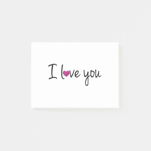 Post-it® I love you (Devant)