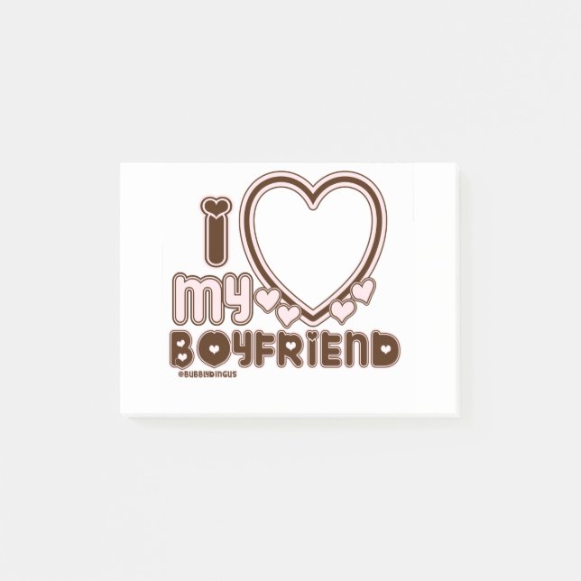 Post-it® i luv brown bf (Devant)