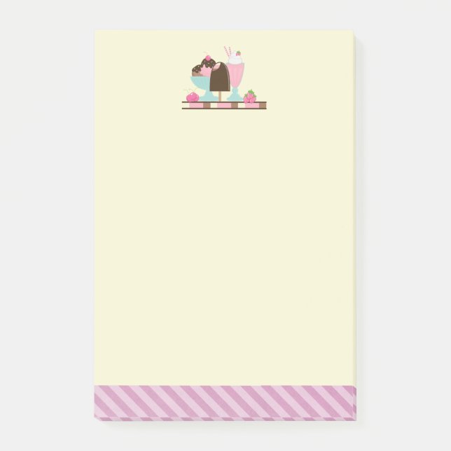 Post-it® Ice Cream Sundae and Other DeliciousTreats (Devant)