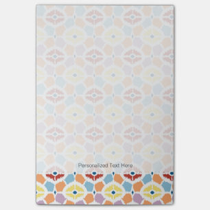 Post-it® Ikat coloré de diamants géométrique