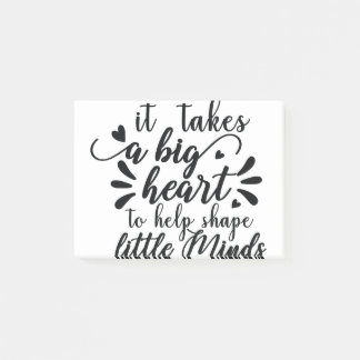 Post-it® il faut un grand coeur pour aider à former des pet