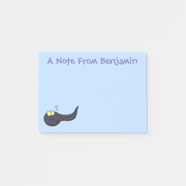 Post-it® Illustration amusante de dessin animé en têtard (Devant)