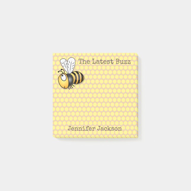 Post-it® Illustration d'abeille mignon (Devant)