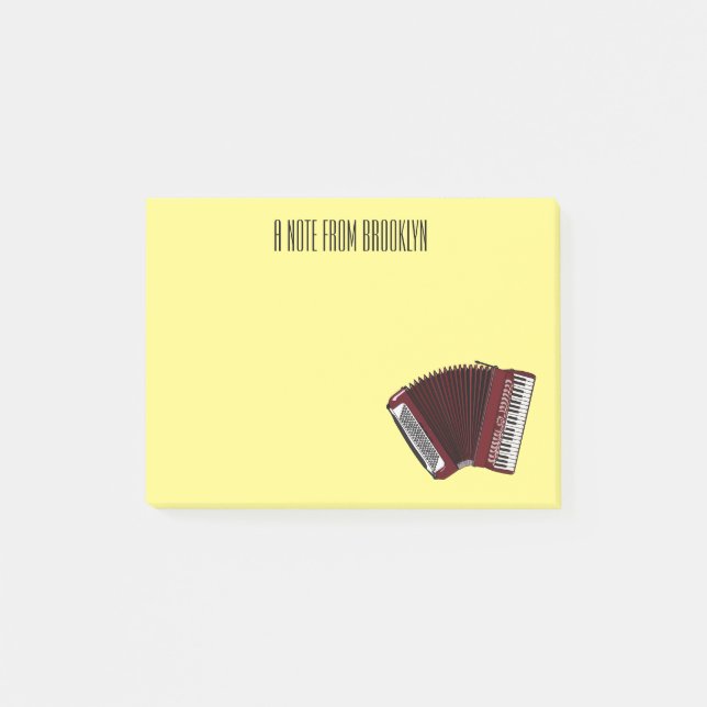 Post-it® Illustration d'accordion (Devant)