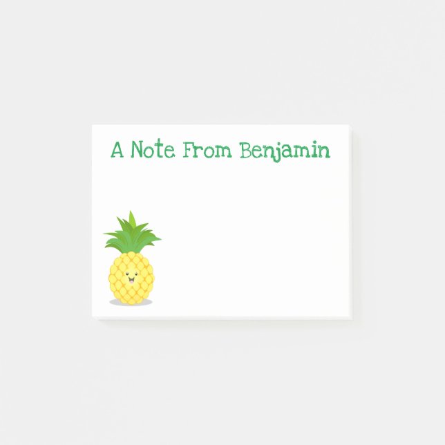Post-it® Illustration d'ananas mignon (Devant)
