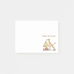 Post-it® Illustration d'arbre de Noël girafe dessiné à la m