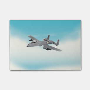 Post-it® Illustration d'avion militaire A10