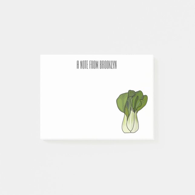 Post-it® Illustration de Bok choy (Devant)