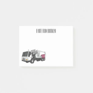 Post-it® Illustration de camion à ordures