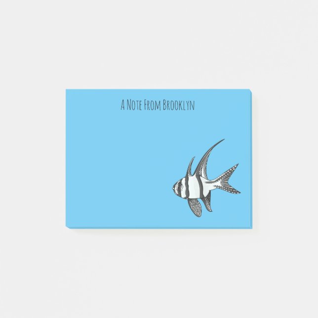 Post-it® Illustration de cardinalfish Banggai (Devant)