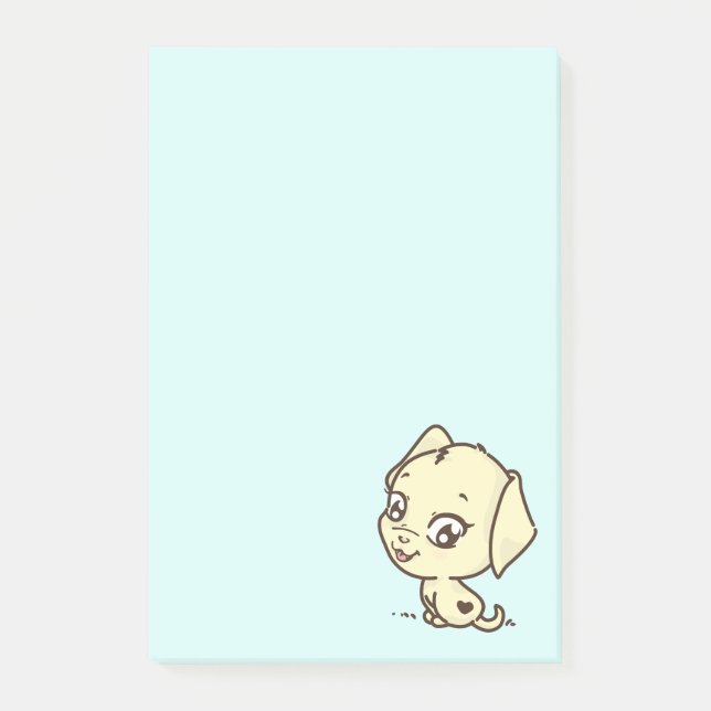 Post-it® Illustration de chien coquelicot mignon (Devant)