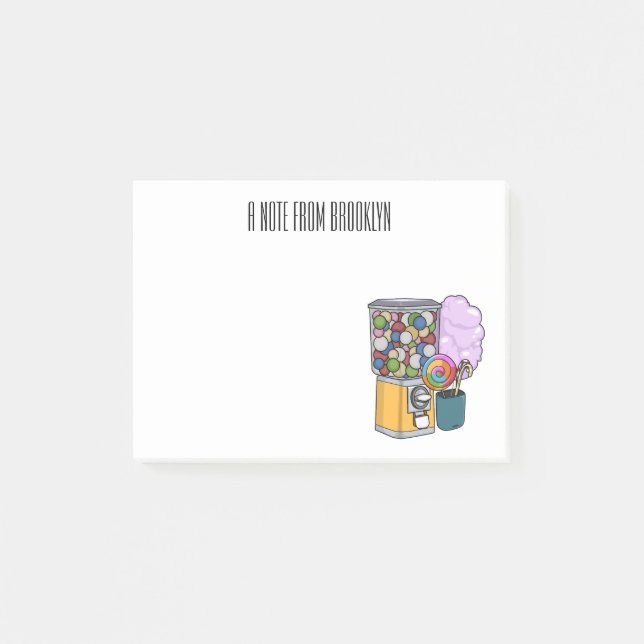 Post-it® Illustration de dessin de bonbon (Devant)