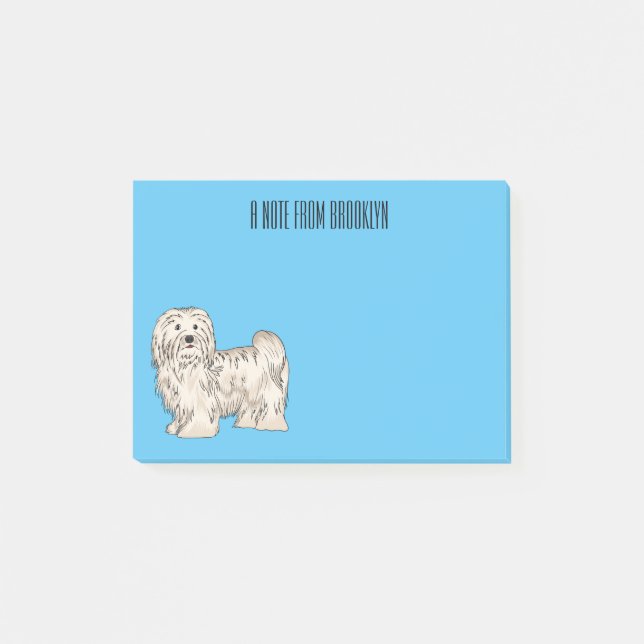Post-it® Illustration de dessin de chien de Havan (Devant)
