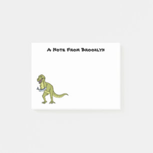Post-it® Illustration de dinosaure T rex drôle
