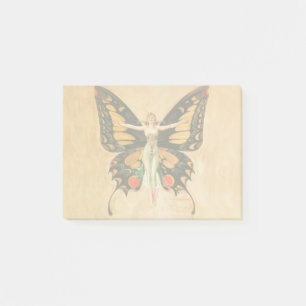 Post-it® Illustration de femme de Leyendecker papillon Flap
