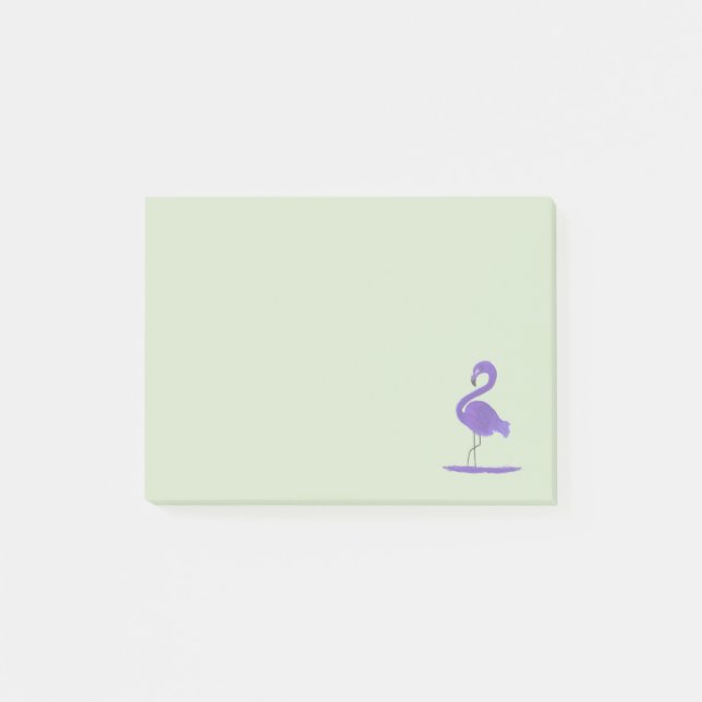 Post-it® Illustration de Flamant rose (Devant)