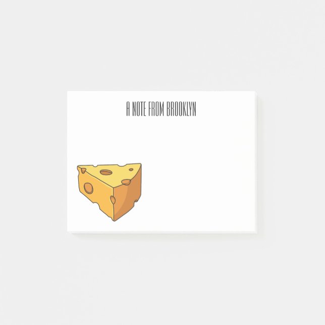 Post-it® Illustration de fromage (Devant)
