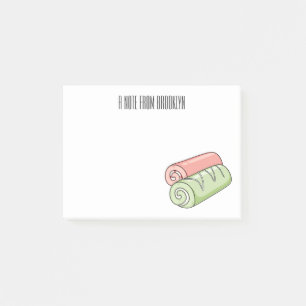 Post-it® Illustration de gâteau suisse roll / roll