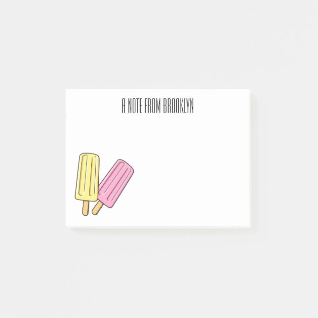 Post-it® Illustration de Ice pop (Devant)