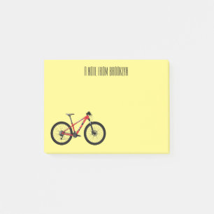 Post-it® Illustration de la bande dessinée de vélo