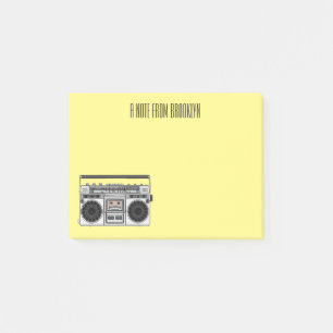 Post-it® Illustration de la bande dessinée radio