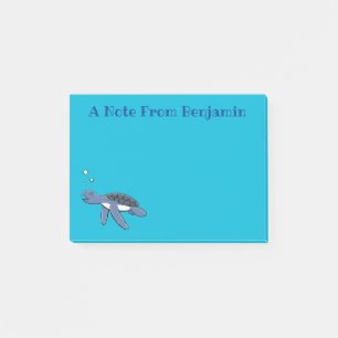 Post-it® Illustration de la petite tortue de mer