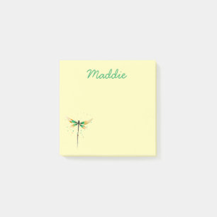 Post-it® Illustration de l'aquarelle mignonne du libellule