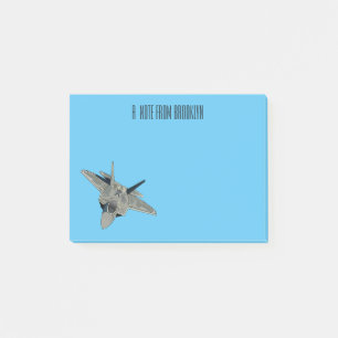 Post-it® Illustration de l'avion de chasse