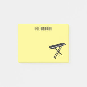 Post-it® Illustration de piano clavier