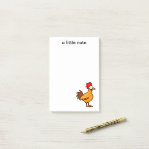 Post-it® Illustration de poulet de dessin animé drôle