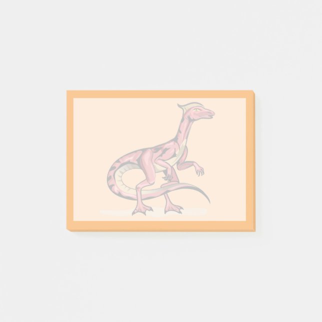 Post-it® Illustration De Velociraptor. (Devant)