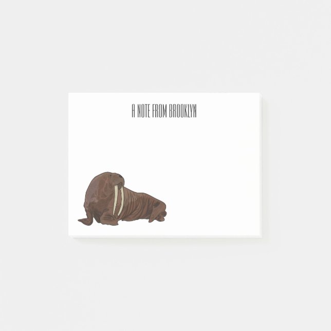 Post-it® Illustration de Walrus (Devant)