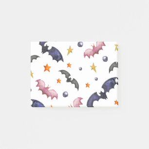 Post-it® Illustration d'Halloween avec chauve-souris et éto