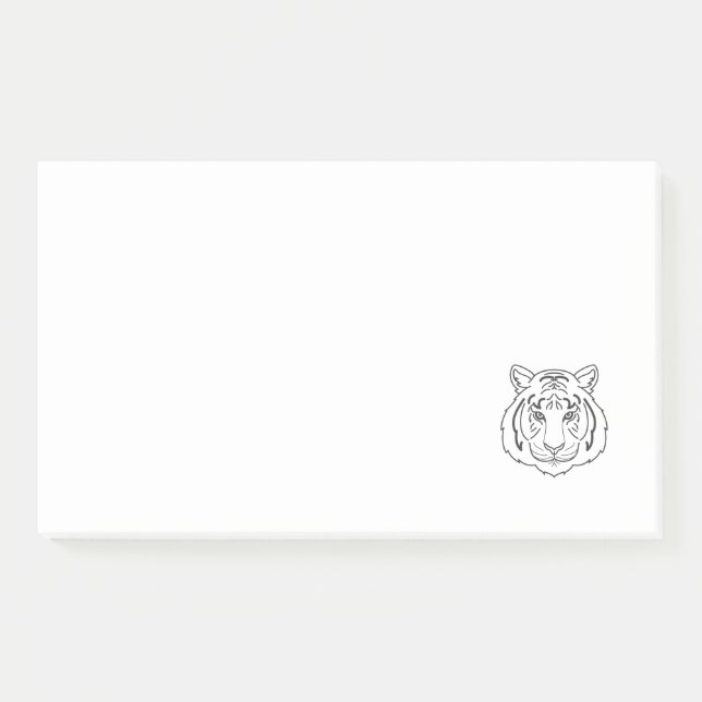 Post-it® Illustration du tigre (Devant)