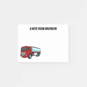 Post-it® Illustration du transport de carburant par camion-