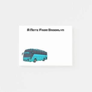 Post-it® Illustration d'un autobus à passagers moderne