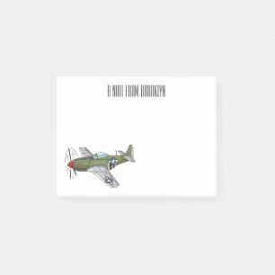 Post-it® Illustration d'un avion militaire