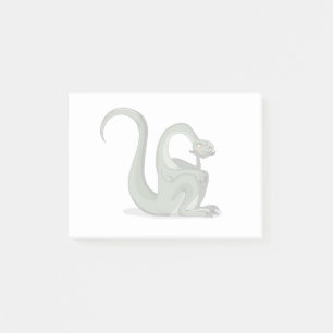 Post-it® Illustration D'Un Brontosaurus Caricaturé Qui Pens