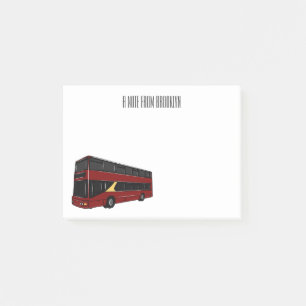 Post-it® Illustration d'un bus à deux étages