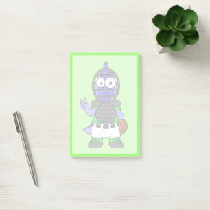 Post-it® Illustration D'Un Capteur De Baseball Parasaurolop