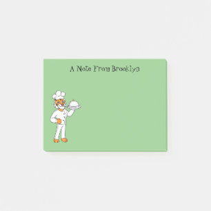 Post-it® Illustration d'un chef tigre drôle et mignon